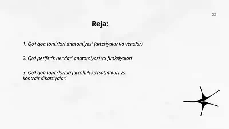 Qoʻlning qon tomirlari va periferik nervlarida operatsiyalar 2