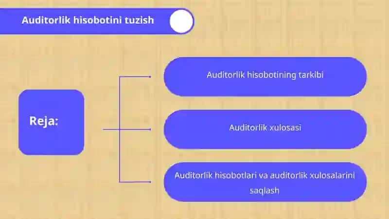 Auditorlik hisobotini tuzish 2