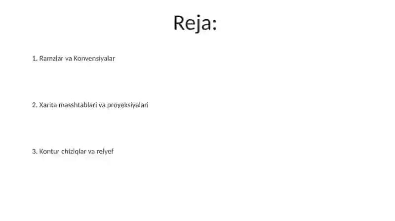 Topografik kartalarning elementlari 2