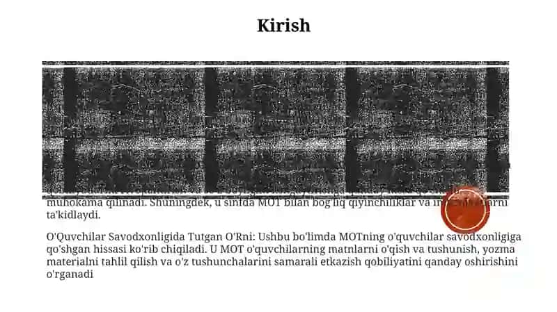 Matnni O'Qib Tushunishning O'Rni 2