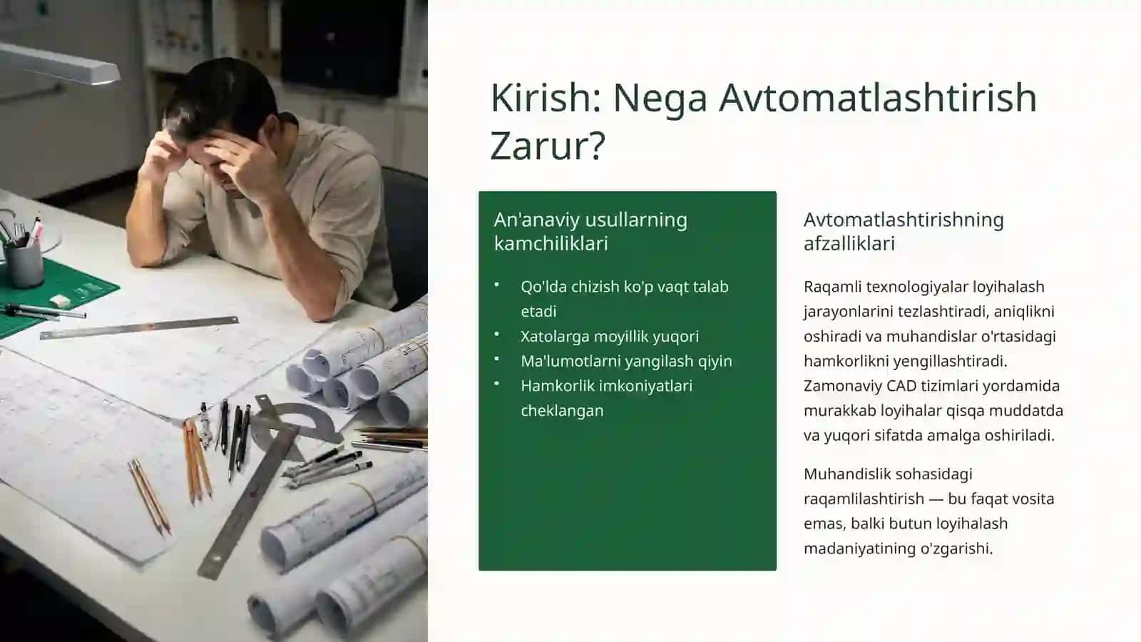 AutoCAD va Civi 3D dasturlarida yer tuzish loyihalarini ishlab chiqish 2