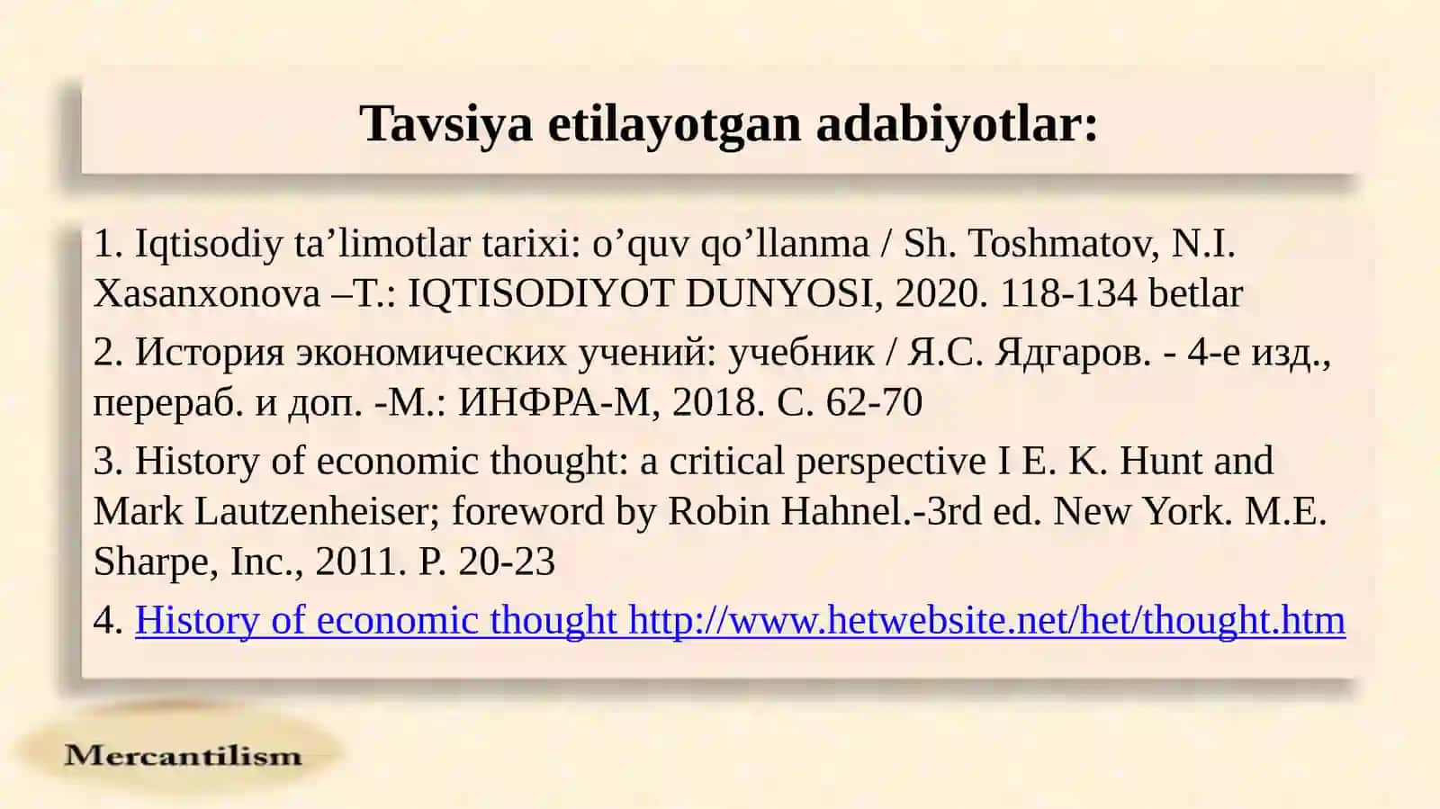 Merkantilizm taʼlimotining mohiyati 2