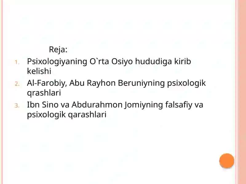 Sharq mutaffakirlarining psixologik qarashlari 2