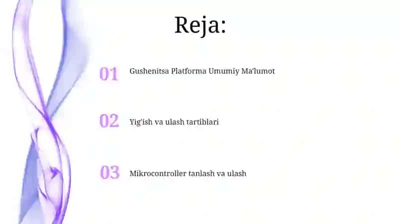 Gusenitsa Platforma Umumiy Ma'lumot 2