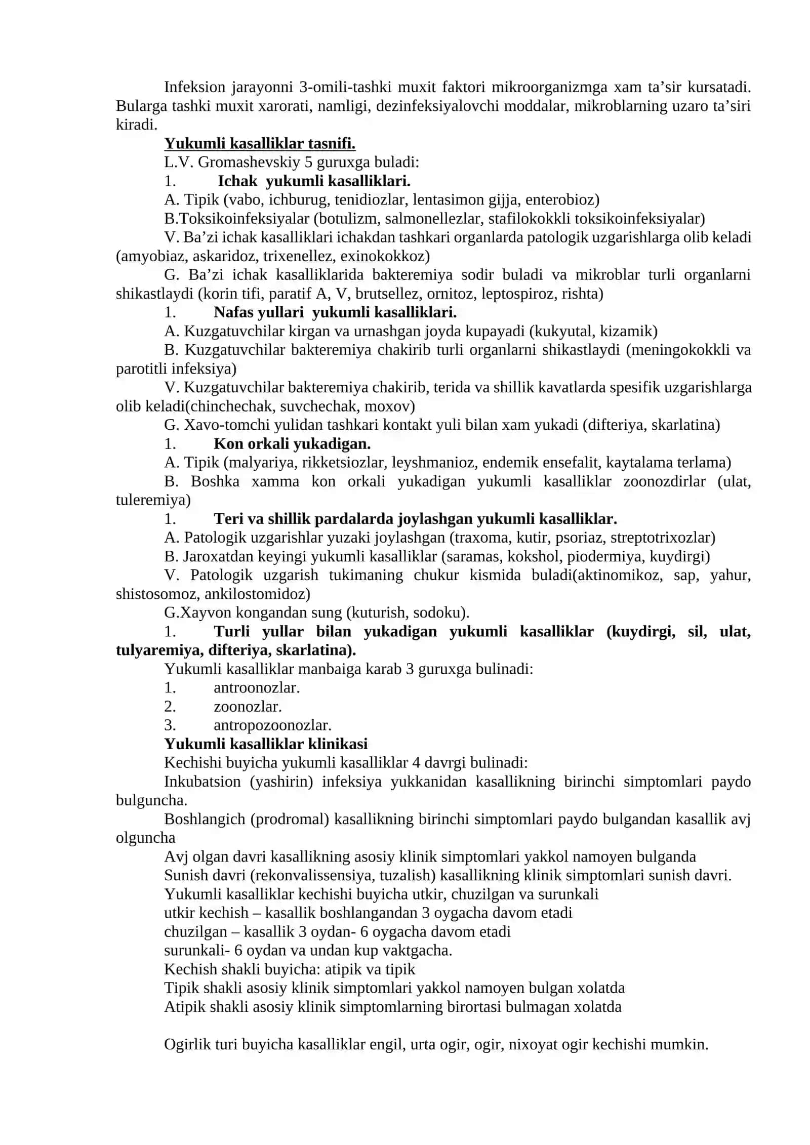 YUQUMLI KASALLIKLAR FANIGA KIRISH. VIRUSLI GEPATITLARNING (B, C, D) ERTA VA QIYOSIY TASHXISOTI 2