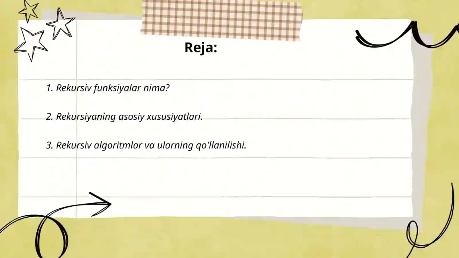 Rekursiv funksiyalar Python dasturida 2