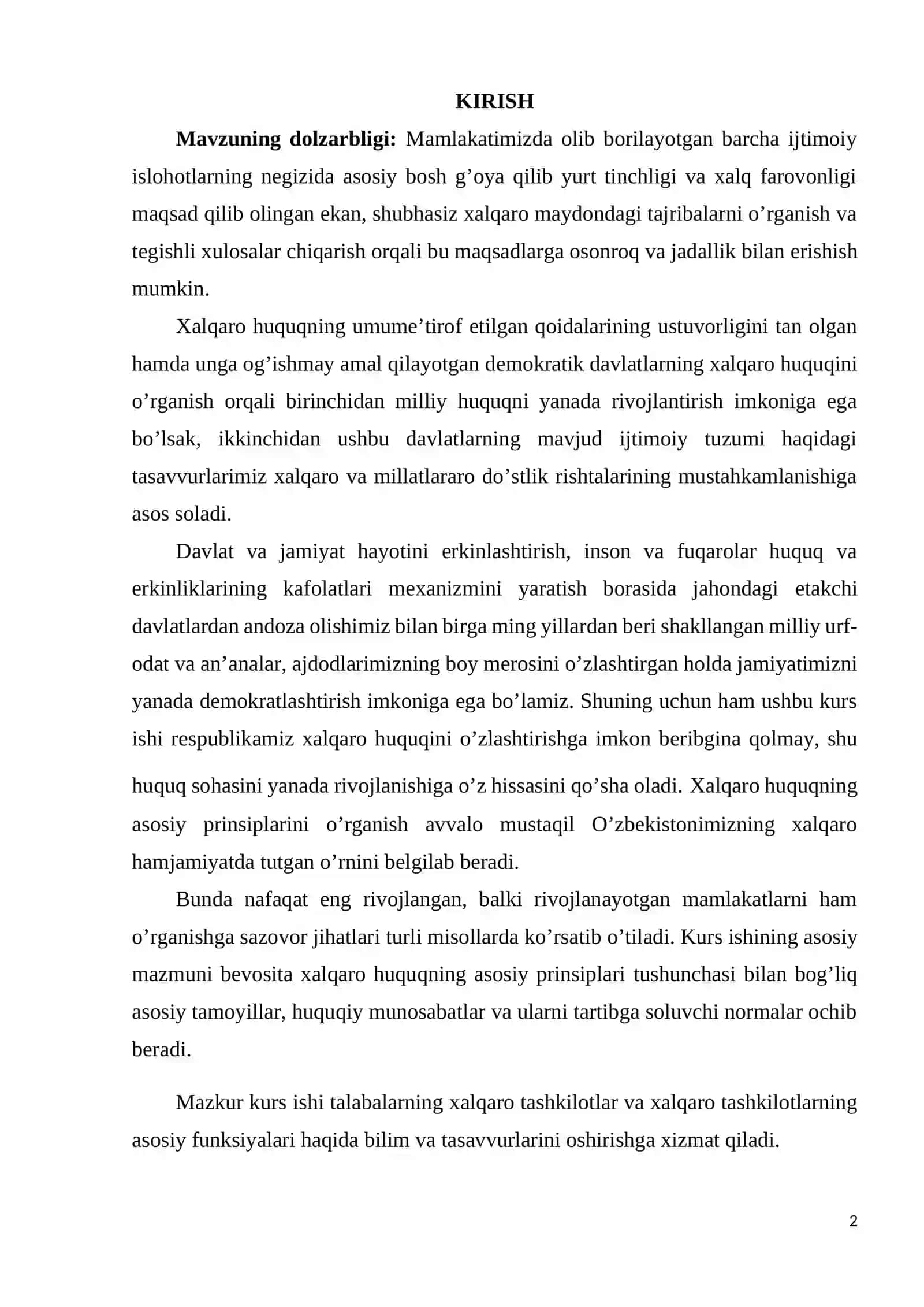 Xalqaro tashkilotlarning asosiy funksiyalari 2