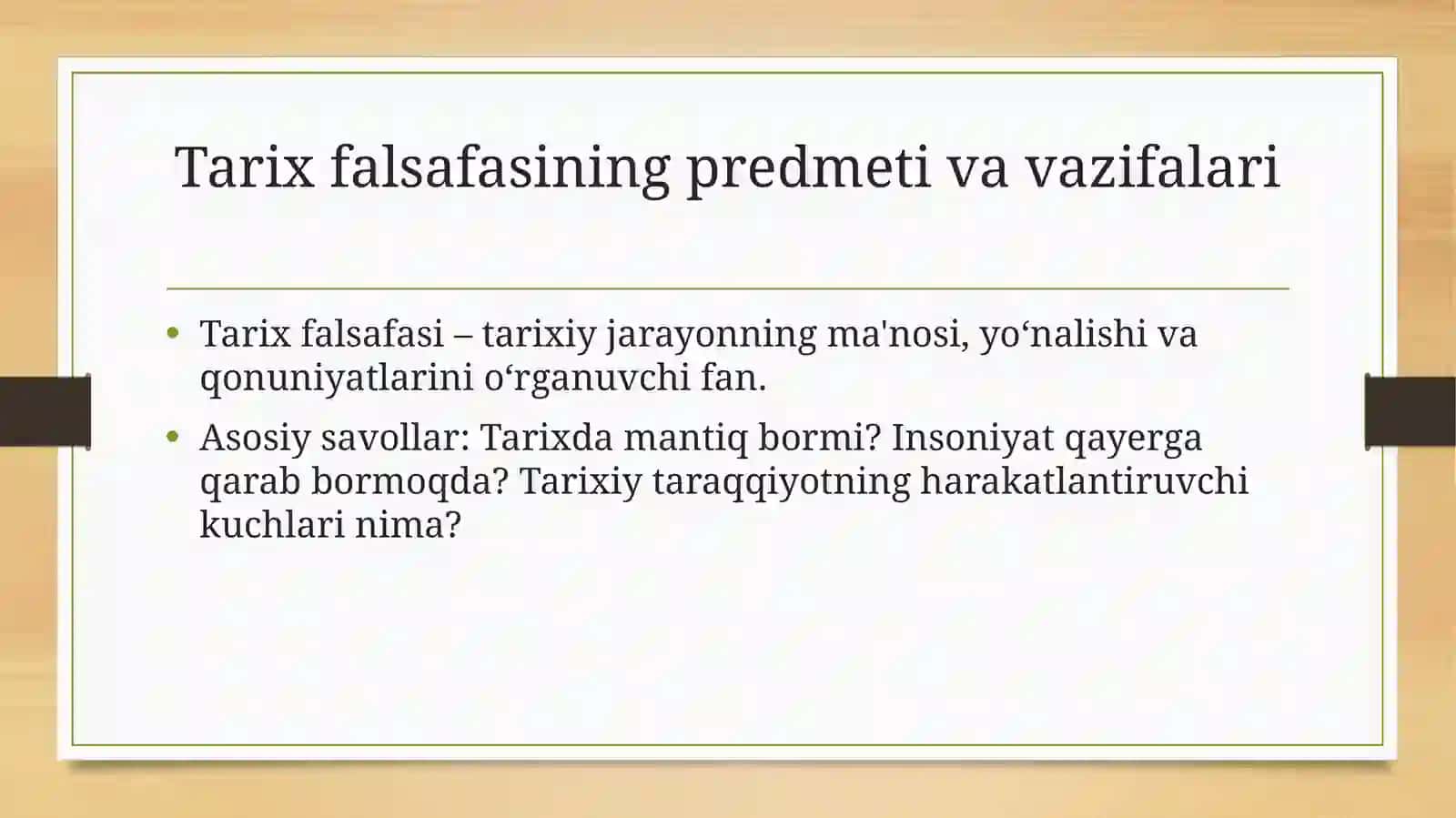 Tarix falsafasi, svilizatsiya va madaniyat 2