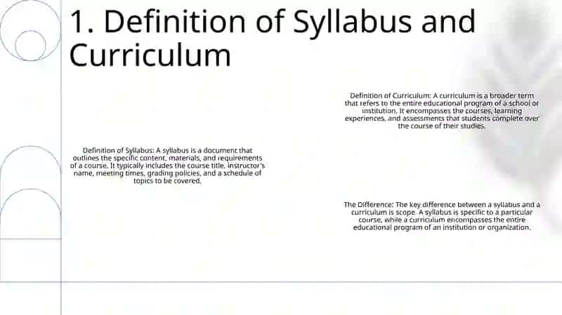 The Difference Between Syllabus And Curriculam 2