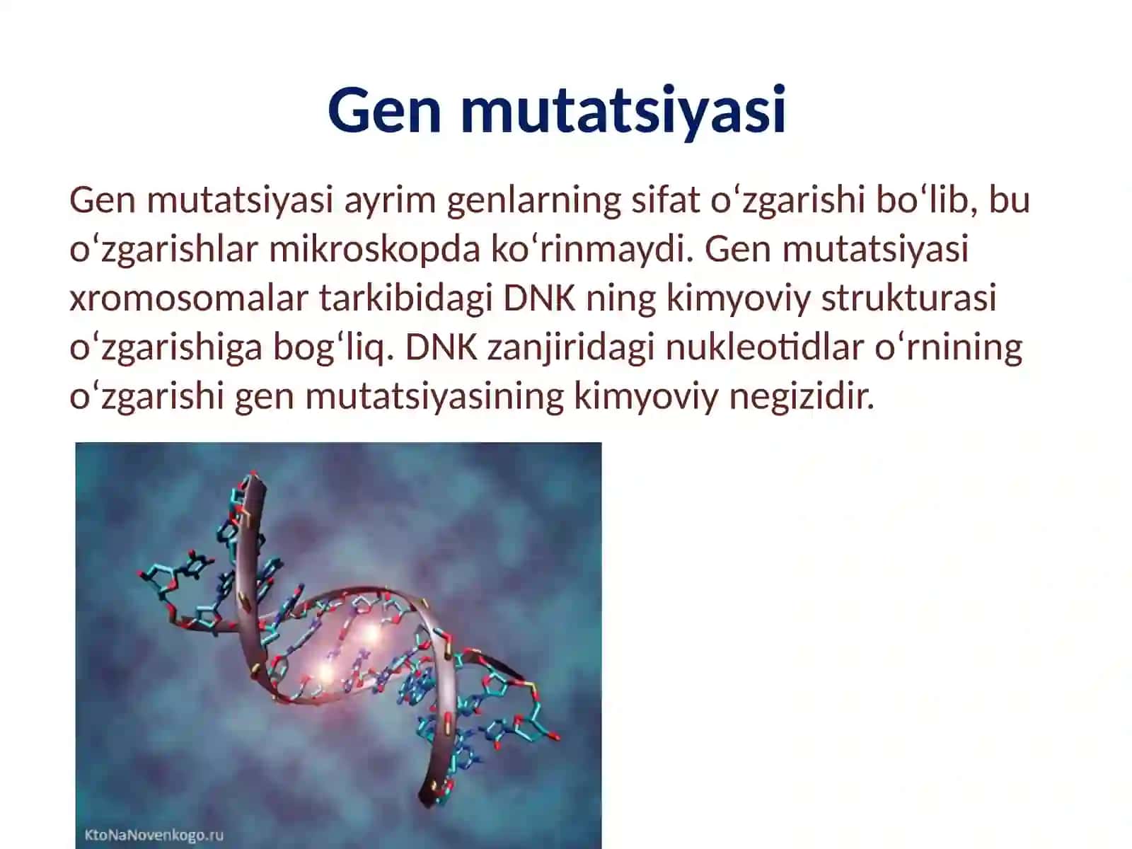 Mutatsiyalarning evolutsiyadagi ahamiyati 2
