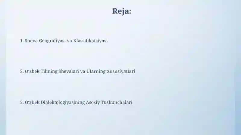 Oʻzbek dialektologiyasining asosiy tushunchalari 2