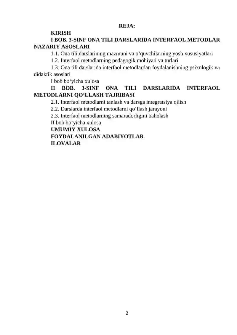 3-sinf ona tili darslarida interfaol metodlardan foydalanish 2