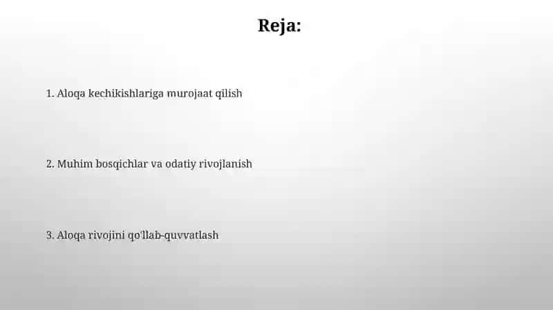 Nutq va muloqotni rivojlantirish 2