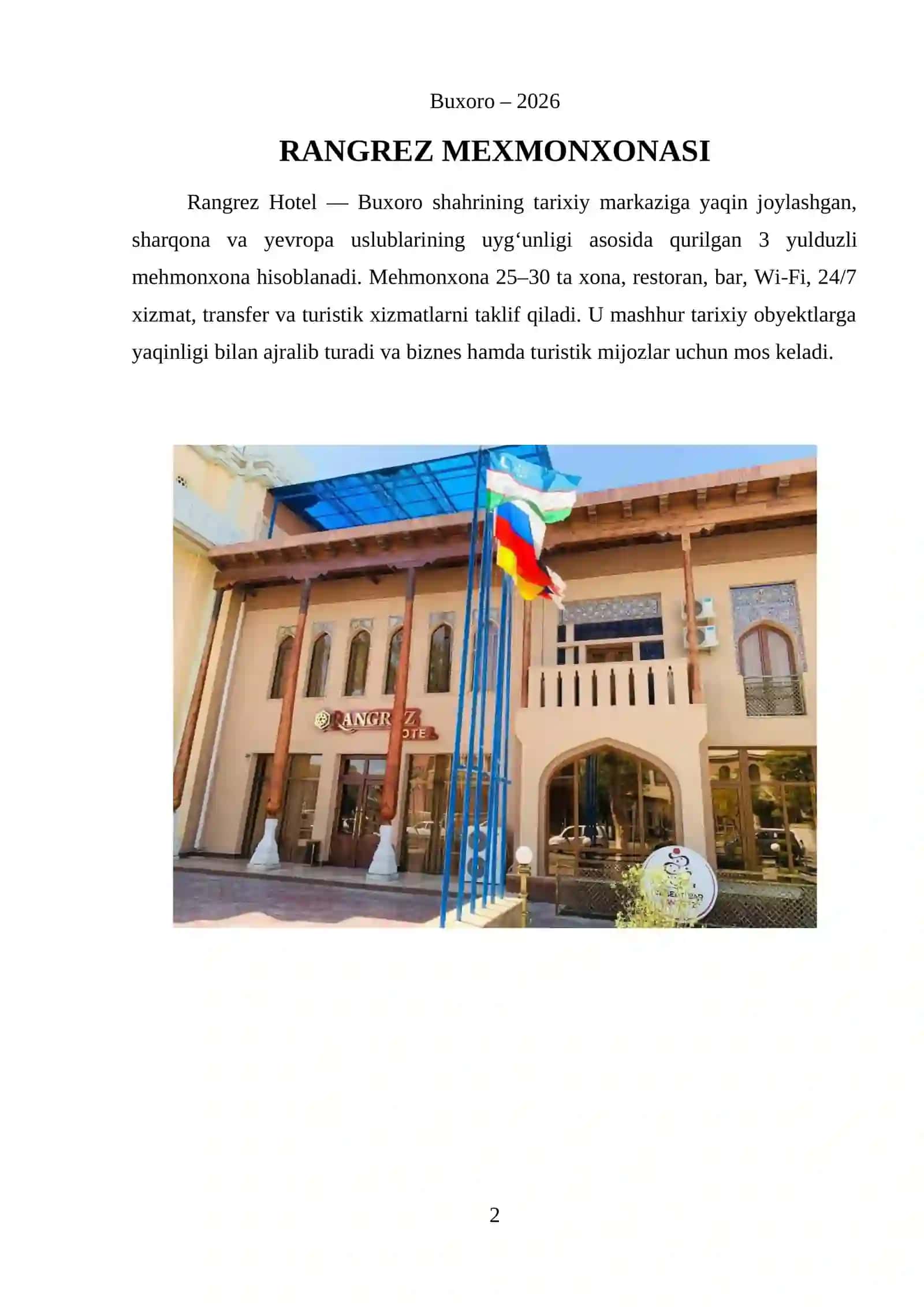 SWOT TAHLIL: RANGREZ MEXMONXONASI 2