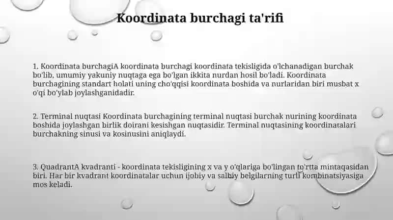 Koordinata Burchagi 2