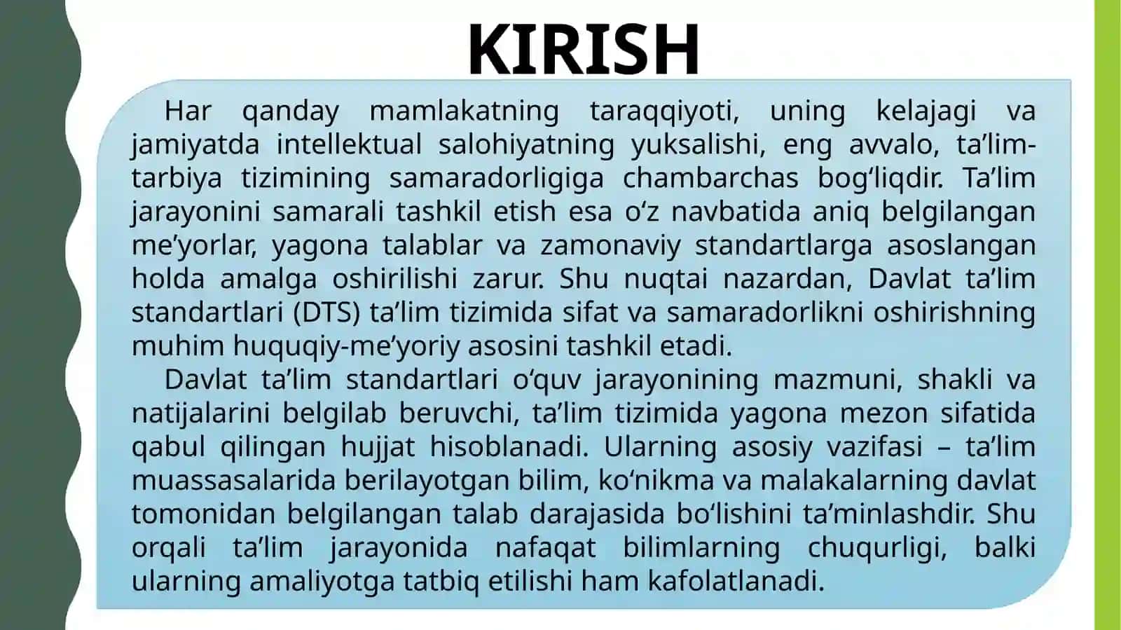 TAʼLIM SAMARADORLIGINI OSHIRISHDA DAVLAT TAʼLIM STANDARTLARINING ROLI 2
