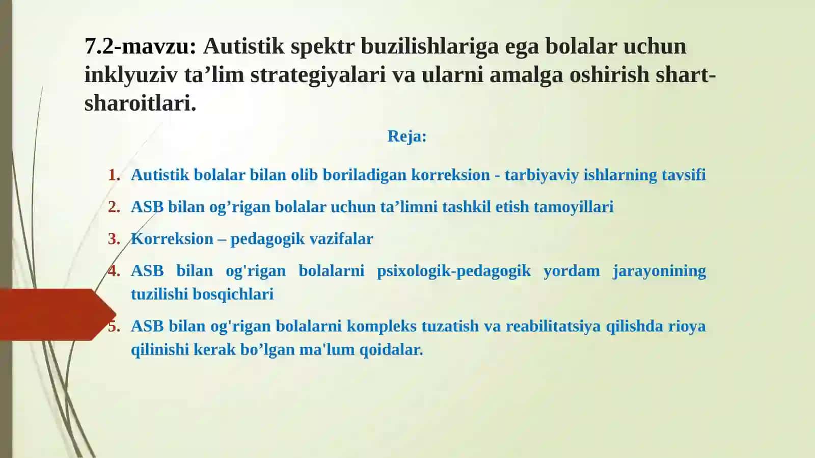 Autistik spektr buzilishlariga ega bolalar uchun inklyuziv ta’lim strategiyalari 2