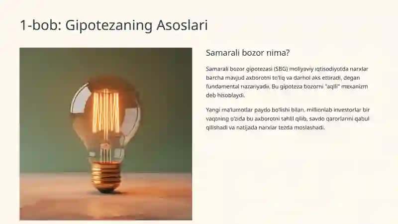 Samarali Bozor Gipotezasi 2