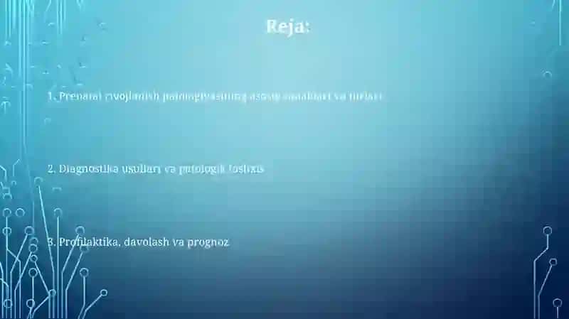Ona qornida rivojlanish patalogiyasi 2