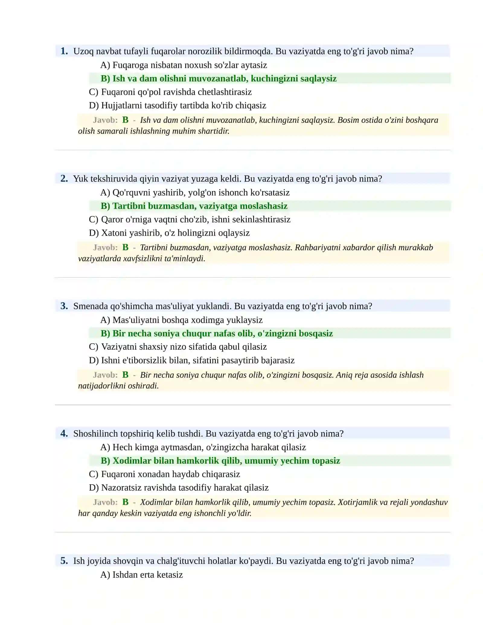 KIRISH PSIXOLOGIK SINOV Testlari 2