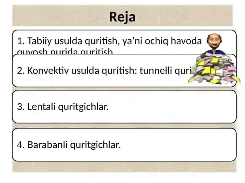 Qishloq xo'jaligi mahsulotlari quritish usullari va qurilmalari 2