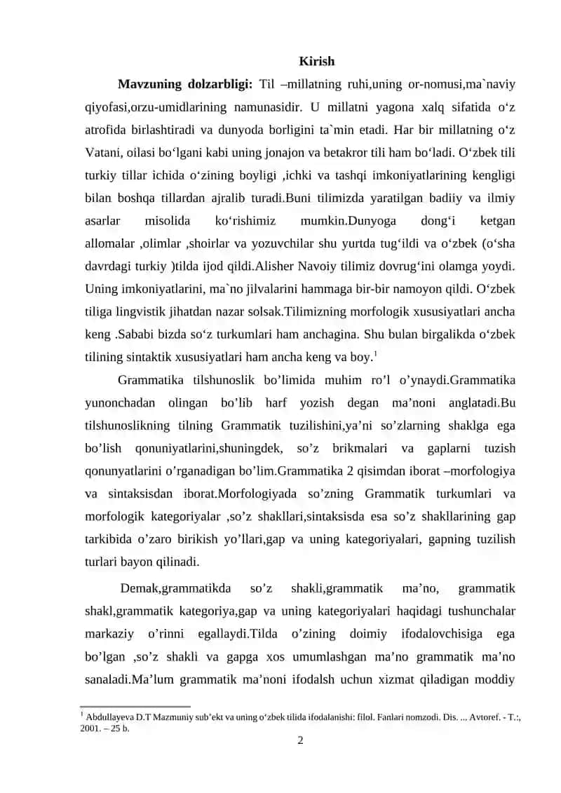 O'zbek tili grammatikasi 2
