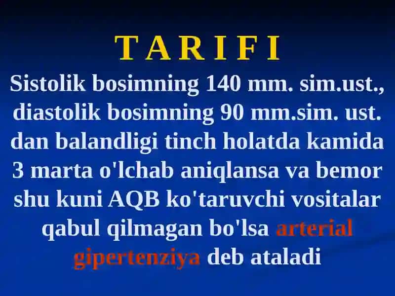 GIPERTONIYA KASALLIGI 2