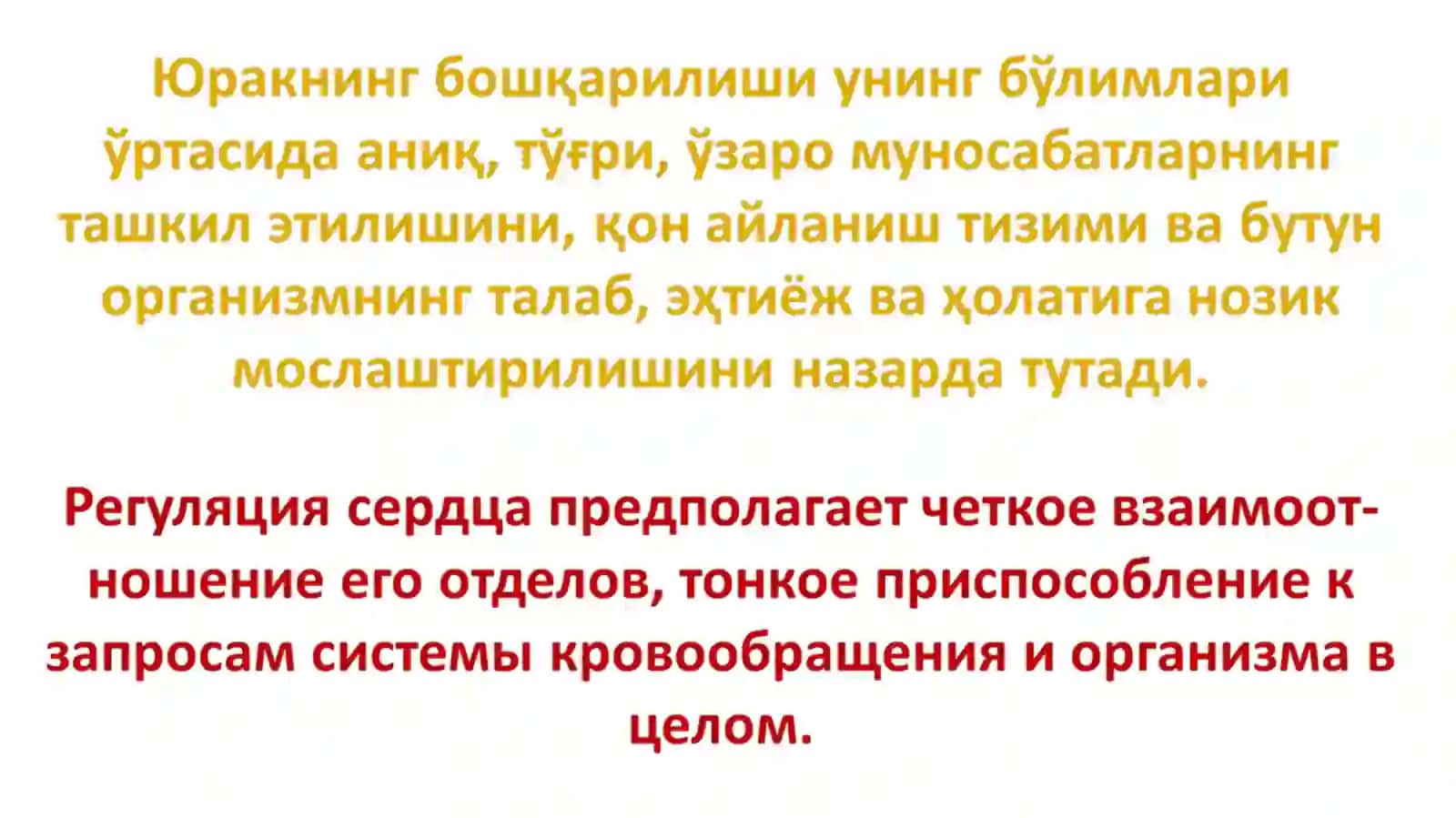 Юрак фаолиятининг бошқарилиши 2