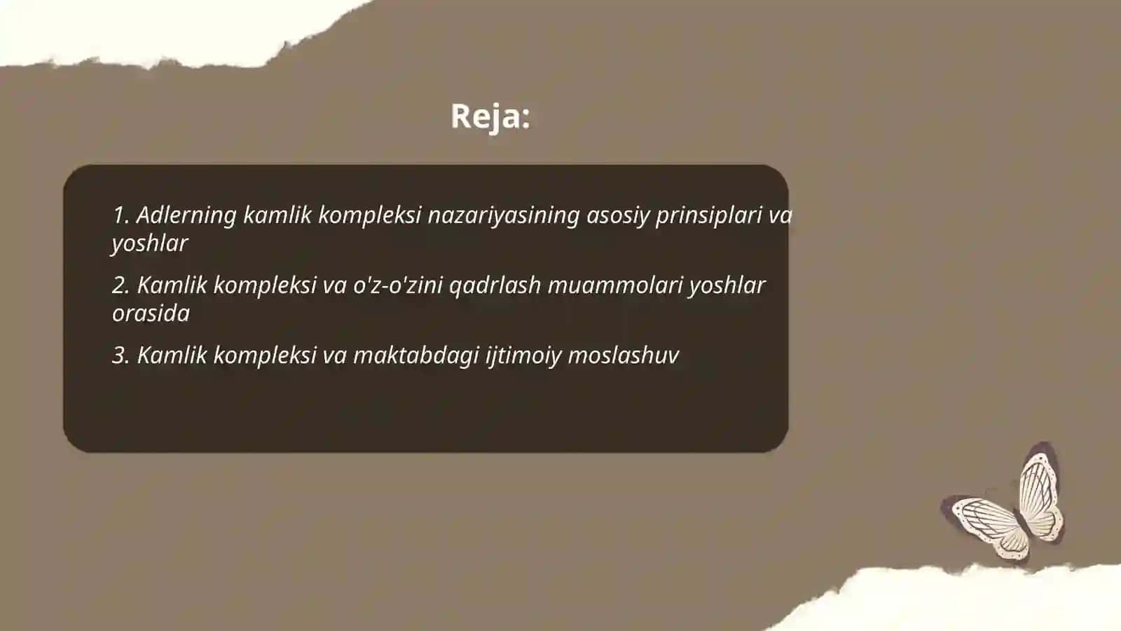 Adlerning kamlik kompleksi nazariyasi va yoshlar muammolari 2