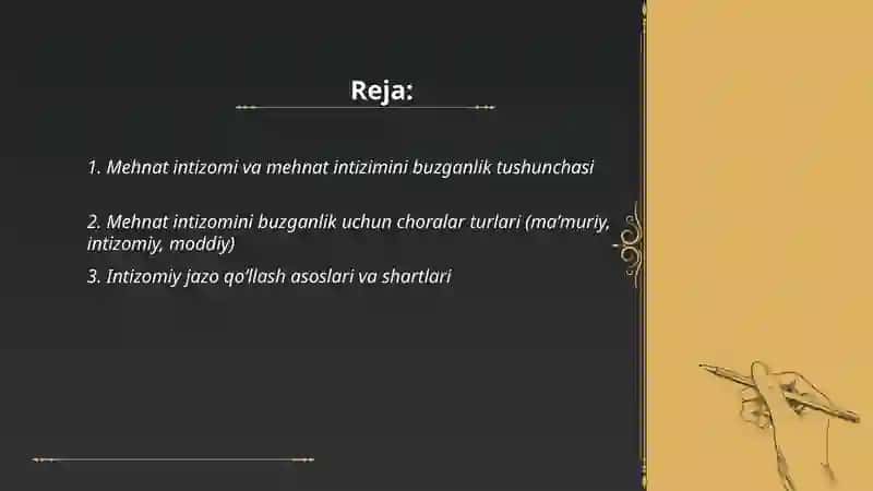 Mehmat intizomini buzganlik uchun choralar va moddiy zararlarni goplash tartibi 2