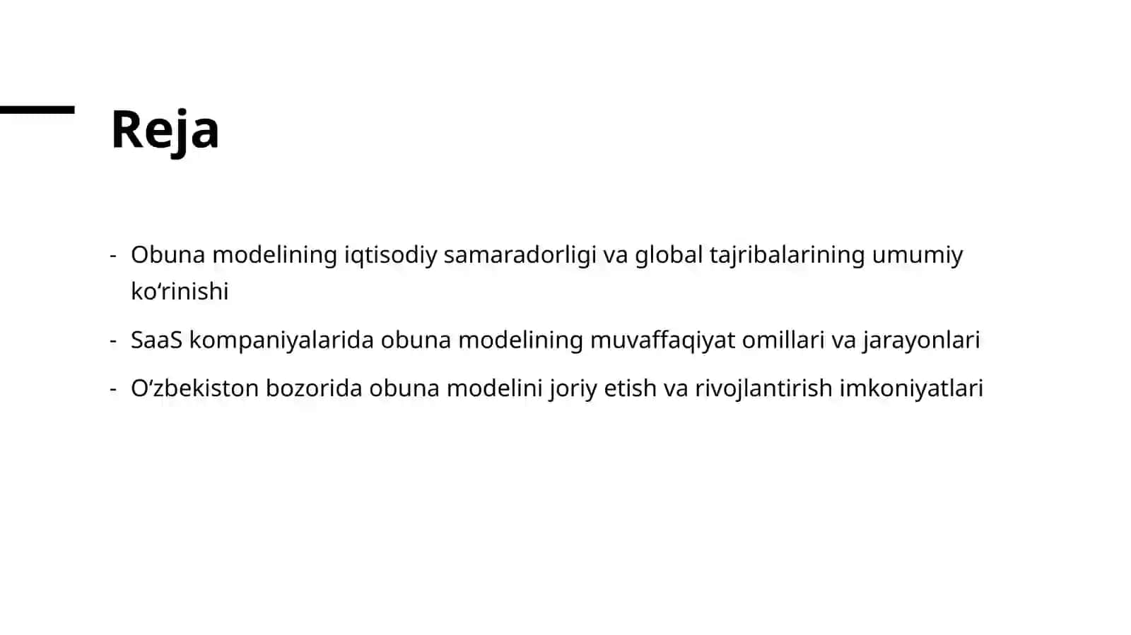 Obuna modelining iqtisodiy samaradorligi va jahon tajribasi (SaaS kompaniyalari misolida) 2