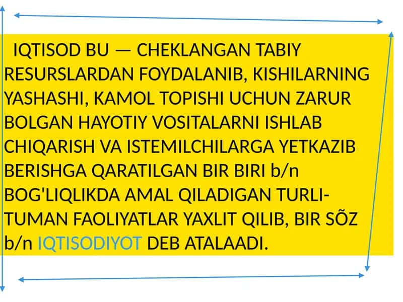 IQTISODIYOT VA UNING BOSH MASALASI VAFAN SIFATIDA SHAKILLANISHI 2