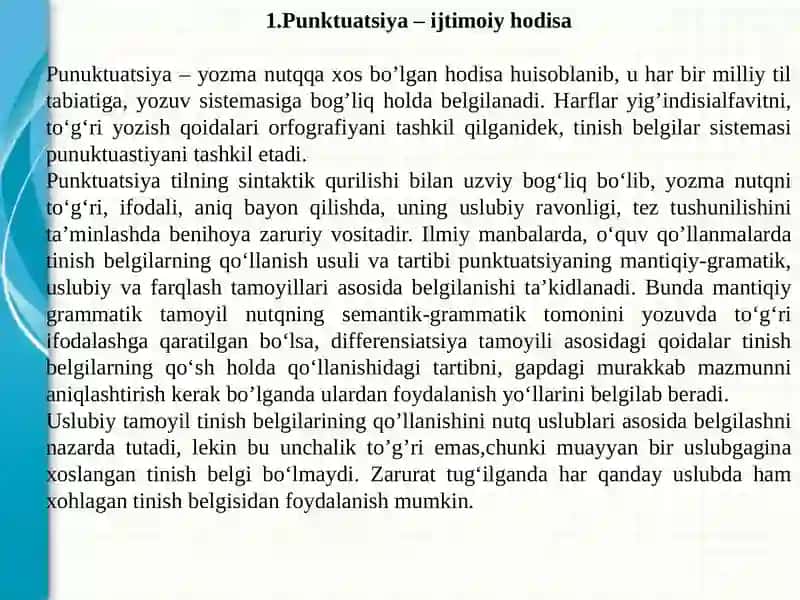 Punktuatsiya–fikrniyozmamukammalifodalashvositasi 2