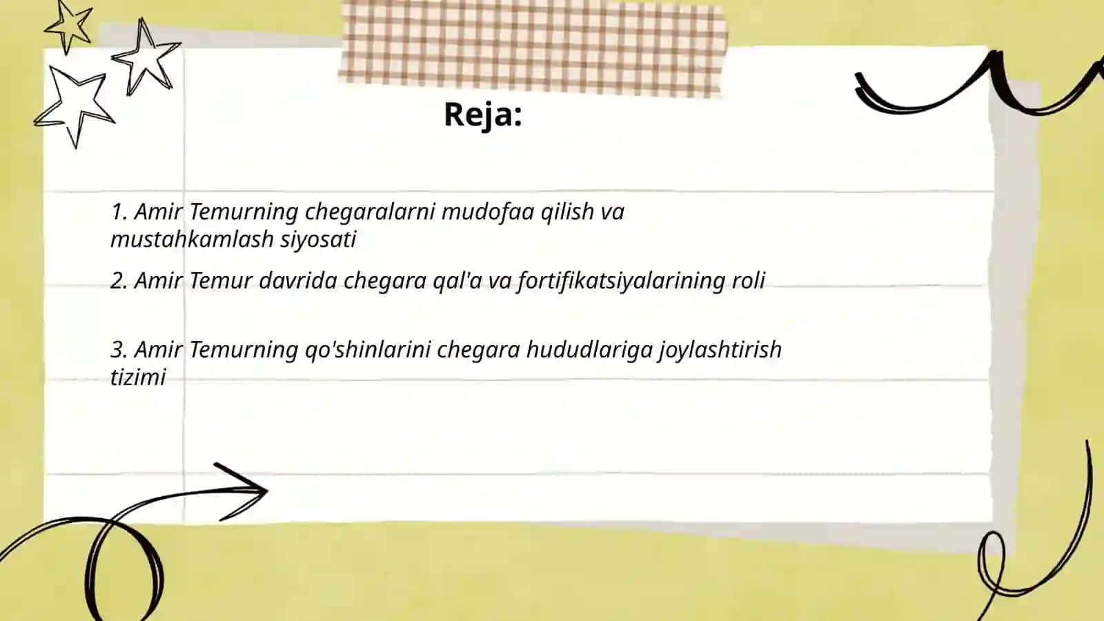 Amir Temurning davlat chegaralarini mustahkamlashi Alisherova Kumushbibi 2
