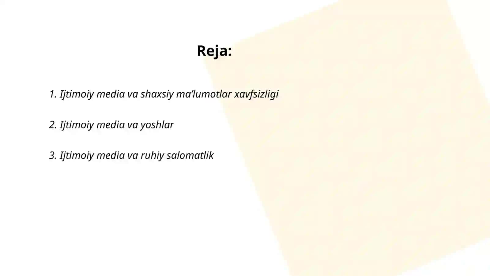 Ijtimoiy media va shaxsiy ma’lumotlar xavfsizligi 2