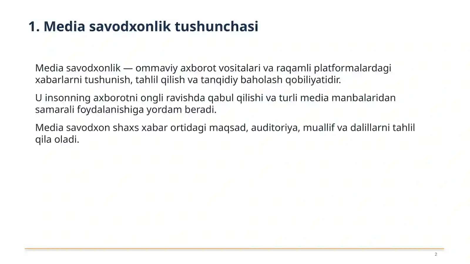 MEDIA SAVODXONLIK 2