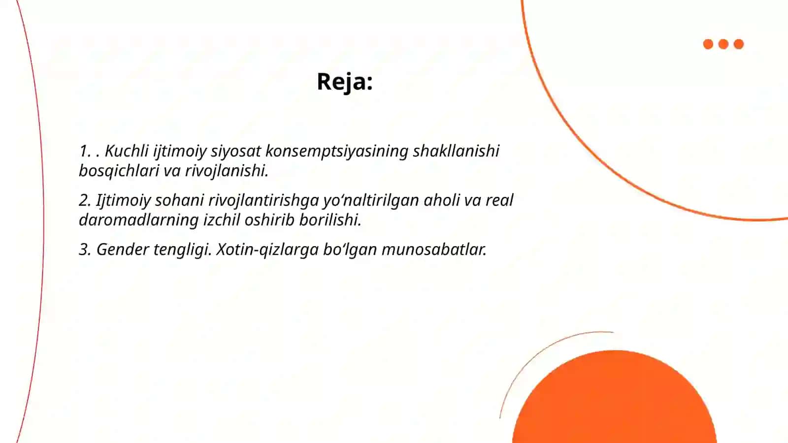 Oʻzbekiston Respublikasidagi ijtimoiy sohadagi islohatlar 2