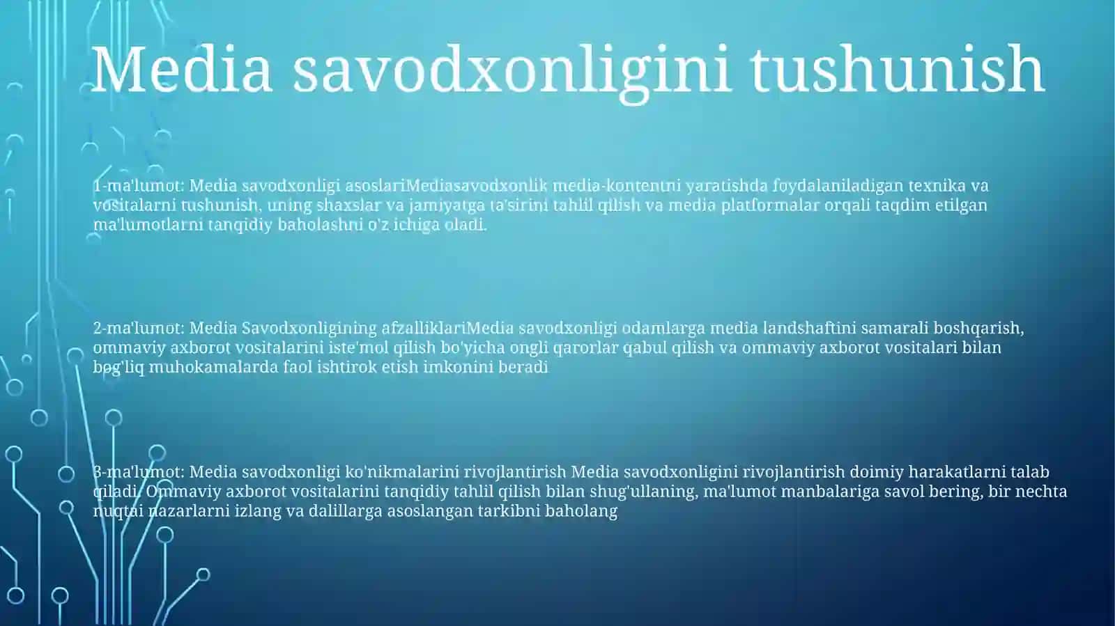 Media Savodxonlikkni Rivojlantirish Yo'Llari 2