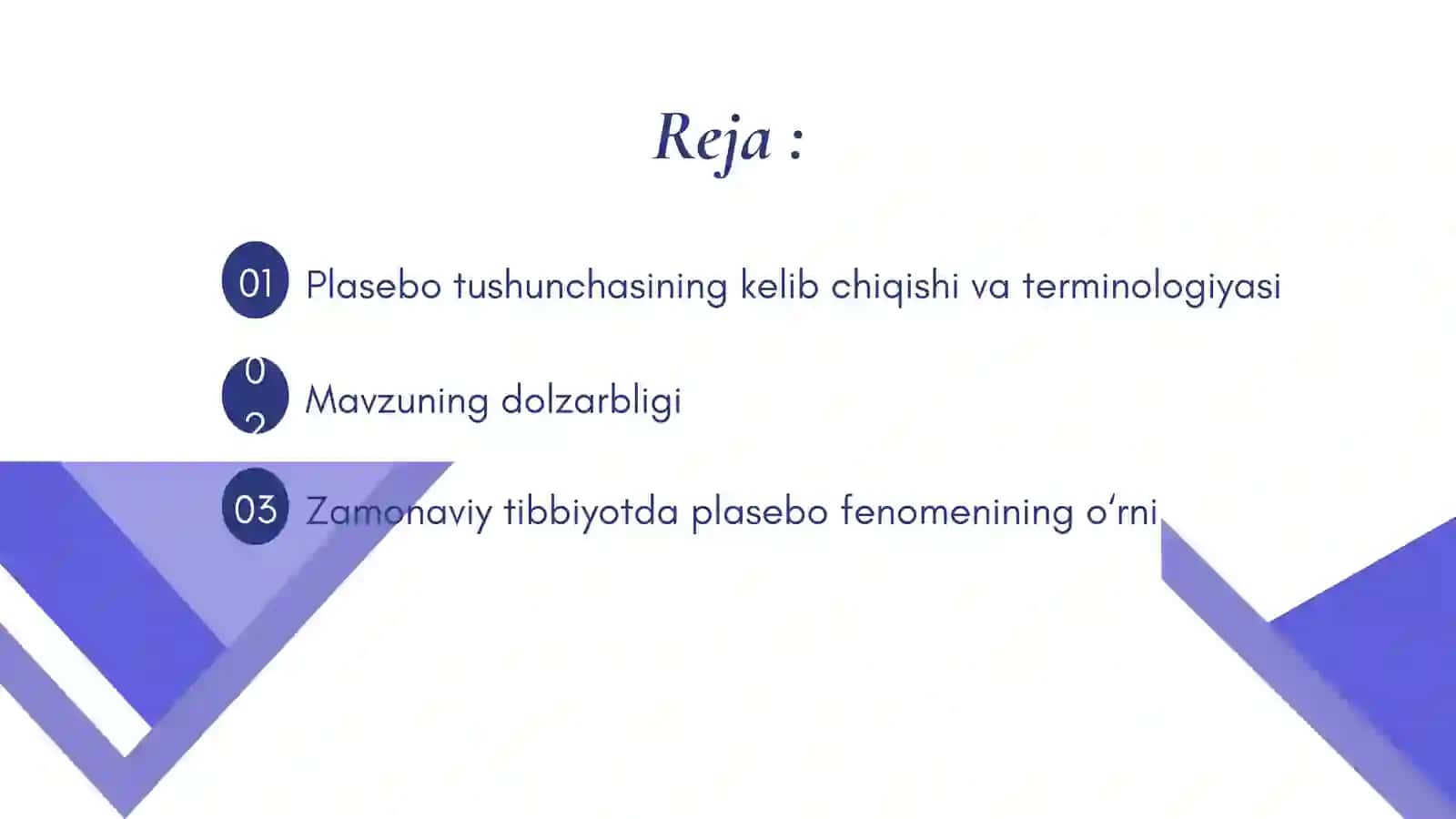 Plasebo terapiya metodologiyasi 2