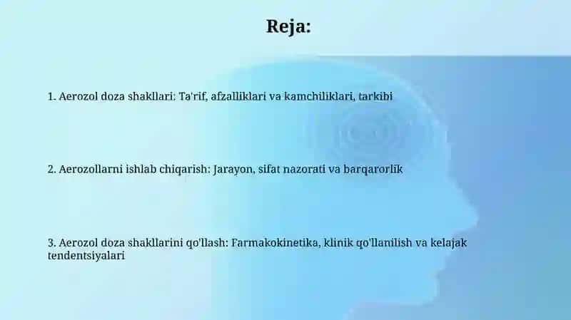 Aerozol dori shakillarini ishlab chiqarish 2