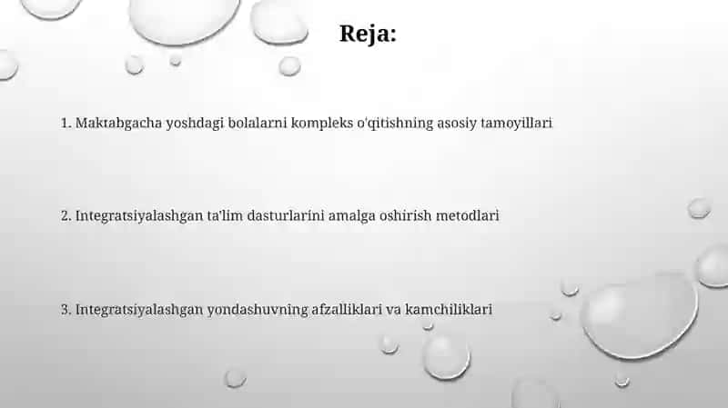 Maktabgacha yoshdagi bolalar oʻquv fan taʼlimning integral yondashuv 2
