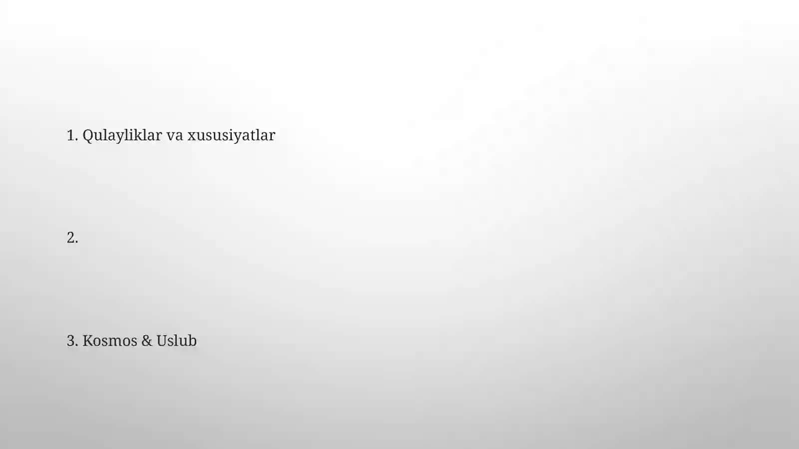 Kosmos & Uslub 2