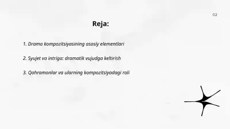 Drama kompozitsiyasi 2