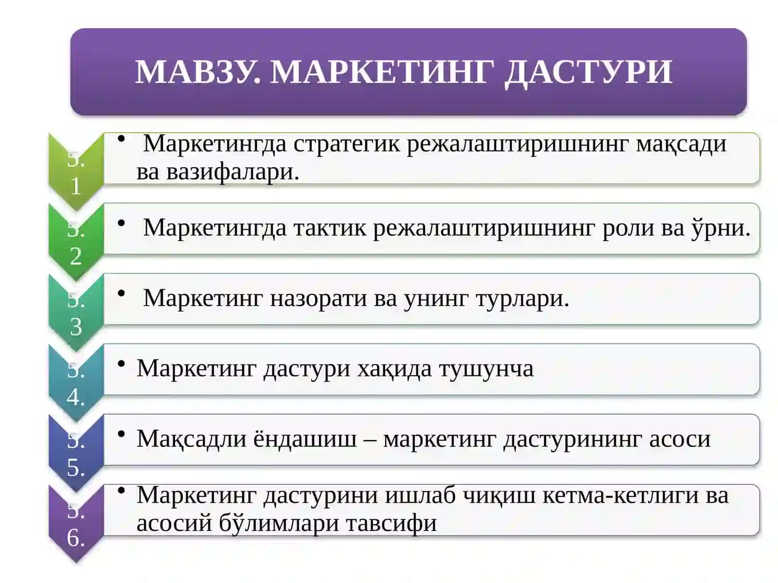 Стратегияни ишлаб чиқиш босқичи 2