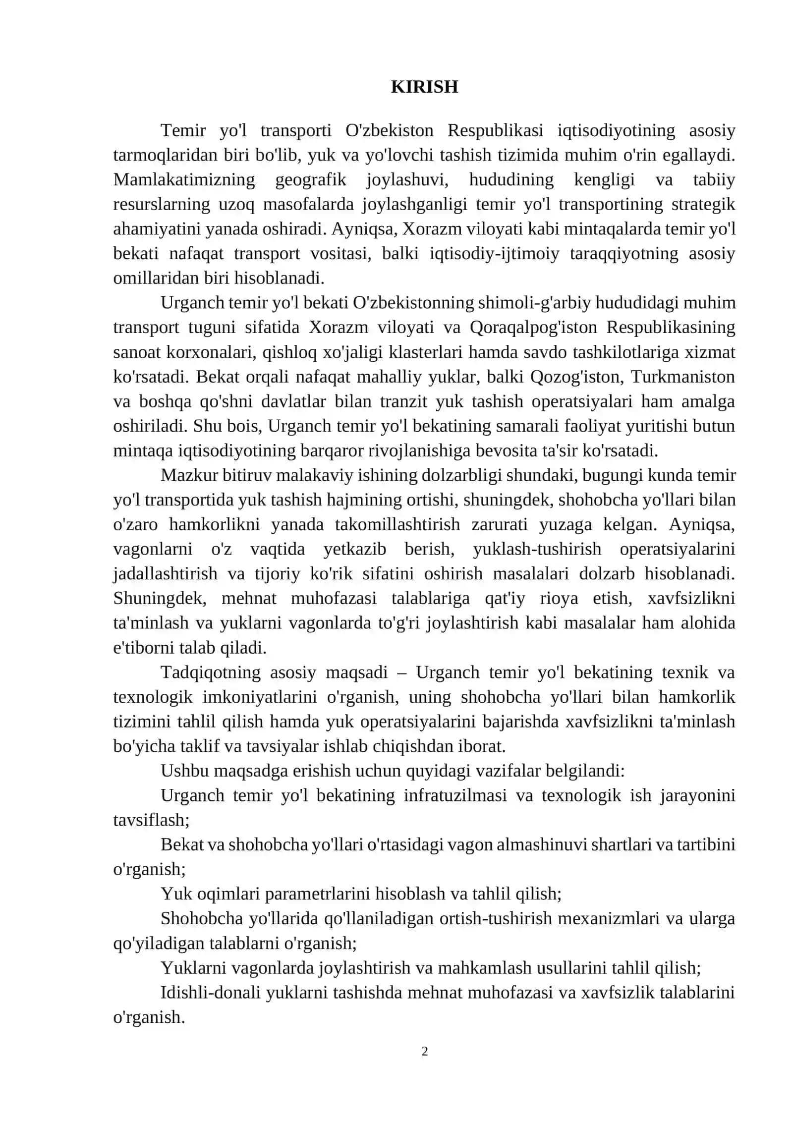URGANCHEMIRYO'LBEKATINING TEXNIK VATEXNOLOGIK TAVSIFLARI 2
