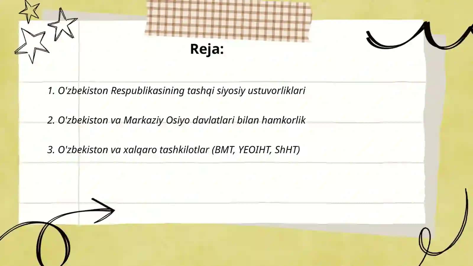 O'zbekiston Respublikasi va Jahon Hamjamiyati 2