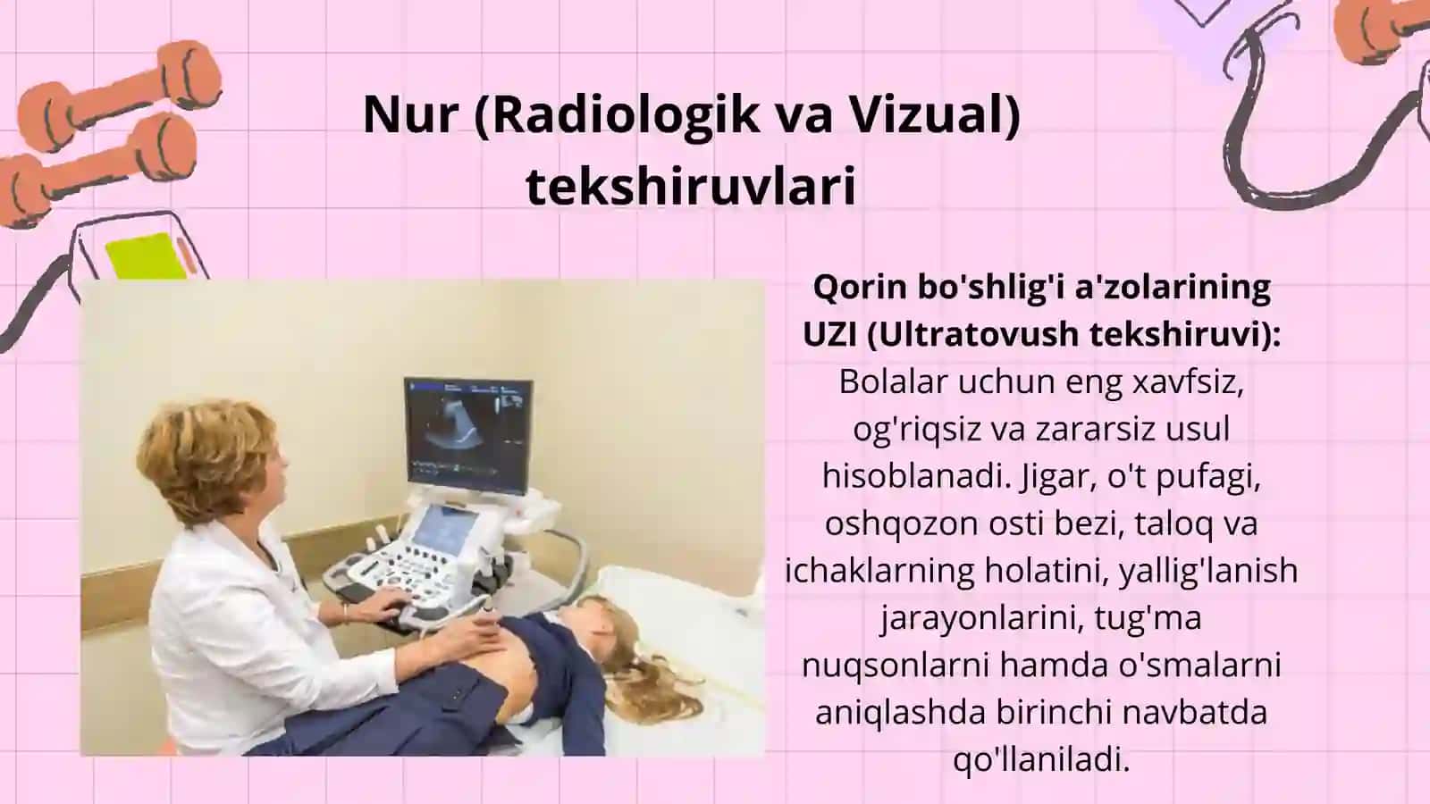Bolalarda Hazm Tizimini Instrumental Tekshirish Usullari — 10 Slaydli Tibbiy Taqdimot 2