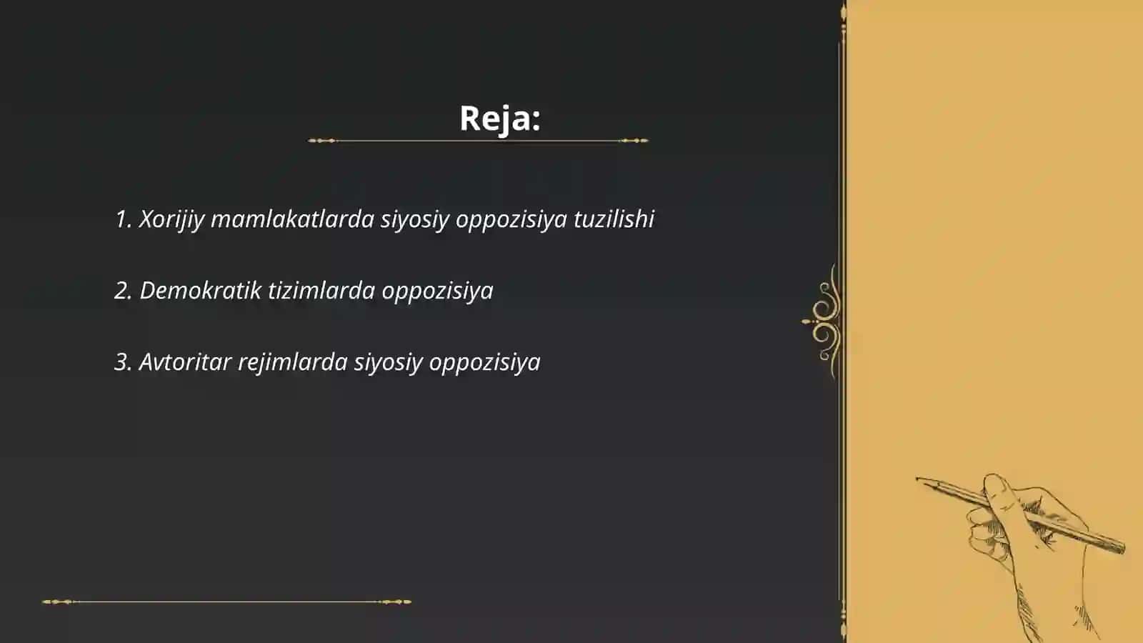 Xorijiy mamlakatlardagi siyosiy oppozisiya modellari 2