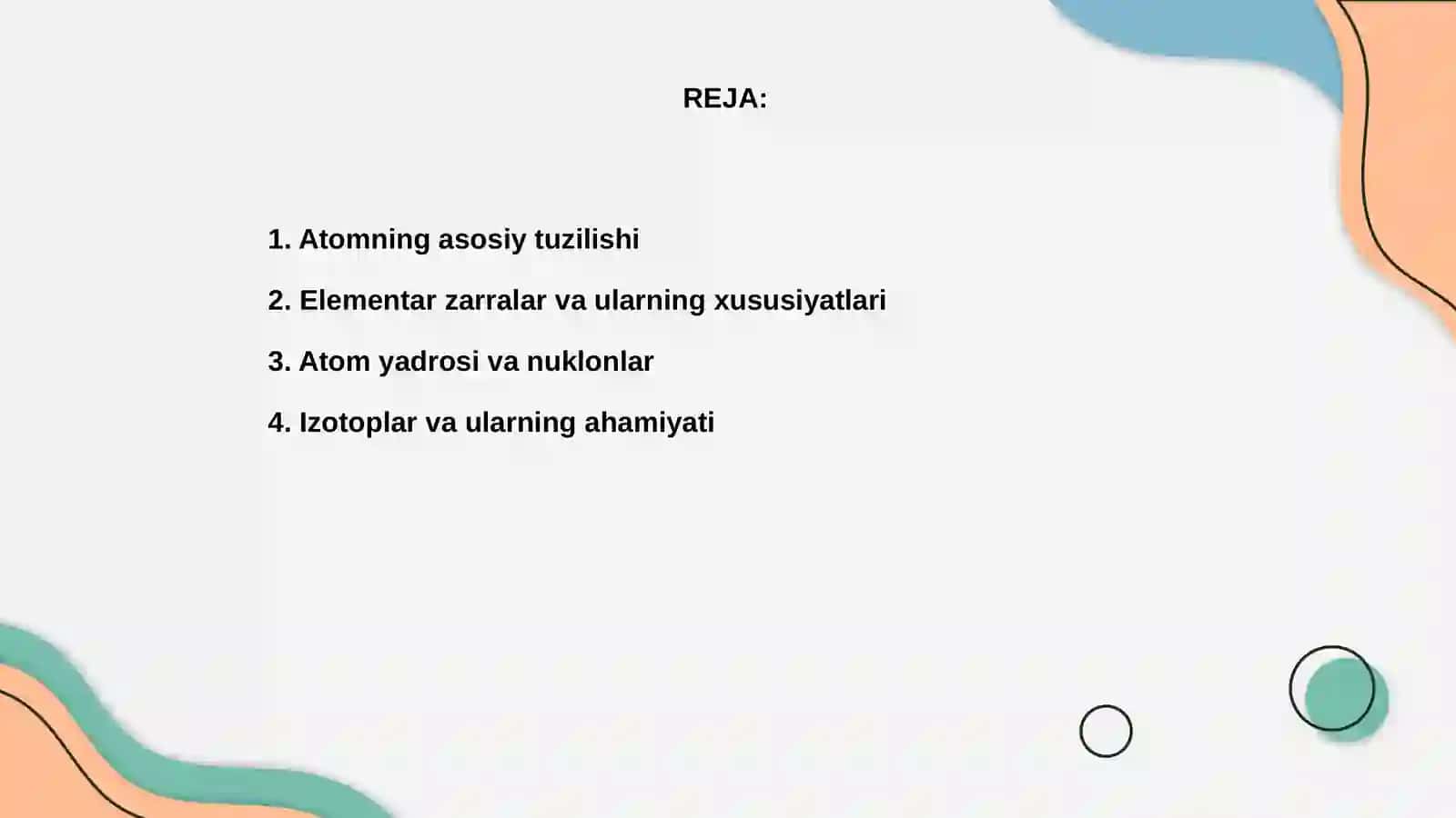 Atom tarkibi. Yadro reaksiyalari 2