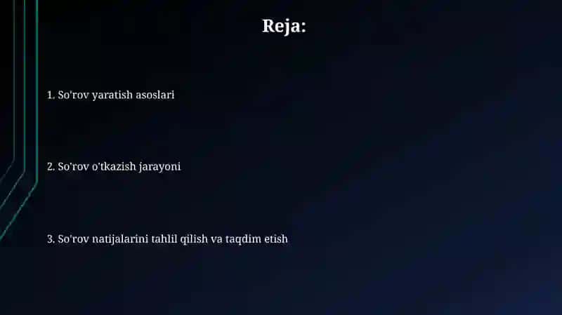 Anketa yaratish 2